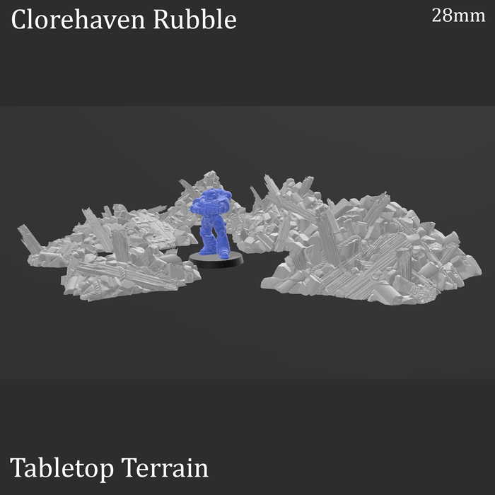 Tabletop Terrain Scatter Terrain Clorehaven Rubble - Scatter Terrain