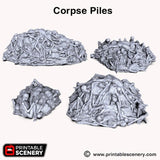 Tabletop Terrain Scatter Terrain Corpse Piles - Scatter Terrain