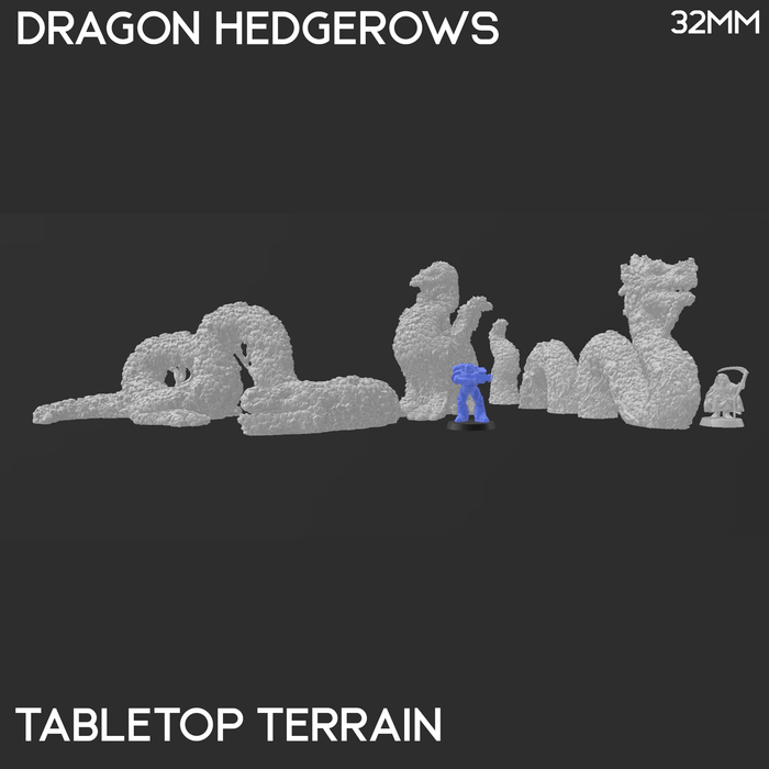 Tabletop Terrain Scatter Terrain Dragon Hedgerows - Rise of the Halflings - Scatter Terrain Tabletop Terrain