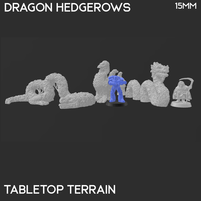 Tabletop Terrain Scatter Terrain Dragon Hedgerows - Rise of the Halflings - Scatter Terrain