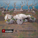 Tabletop Terrain Scatter Terrain Giant Statue - Fantasy Scatter Terrain