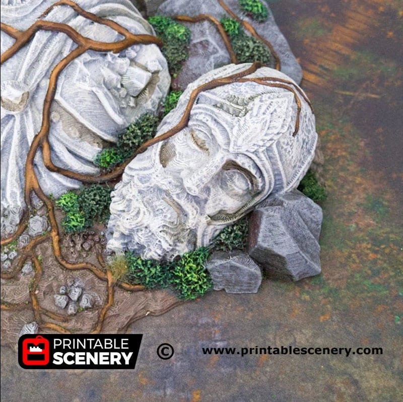 Tabletop Terrain Scatter Terrain Giant Statue - Fantasy Scatter Terrain