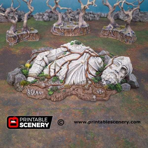 Tabletop Terrain Scatter Terrain Giant Statue - Fantasy Scatter Terrain