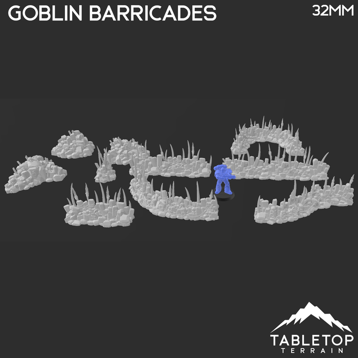 Tabletop Terrain Scatter Terrain Goblin Barricades and Rubble - Fantasy Scatter Terrain