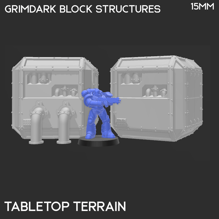 Tabletop Terrain Scatter Terrain Grimdark Block Structures