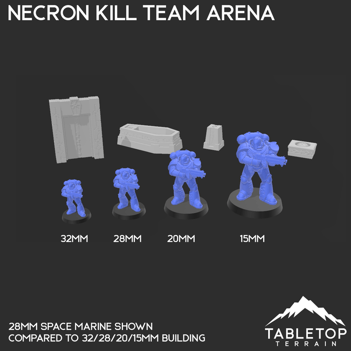 Tabletop Terrain Scatter Terrain Necron Kill Team Arena - 40k Necron Scatter Terrain