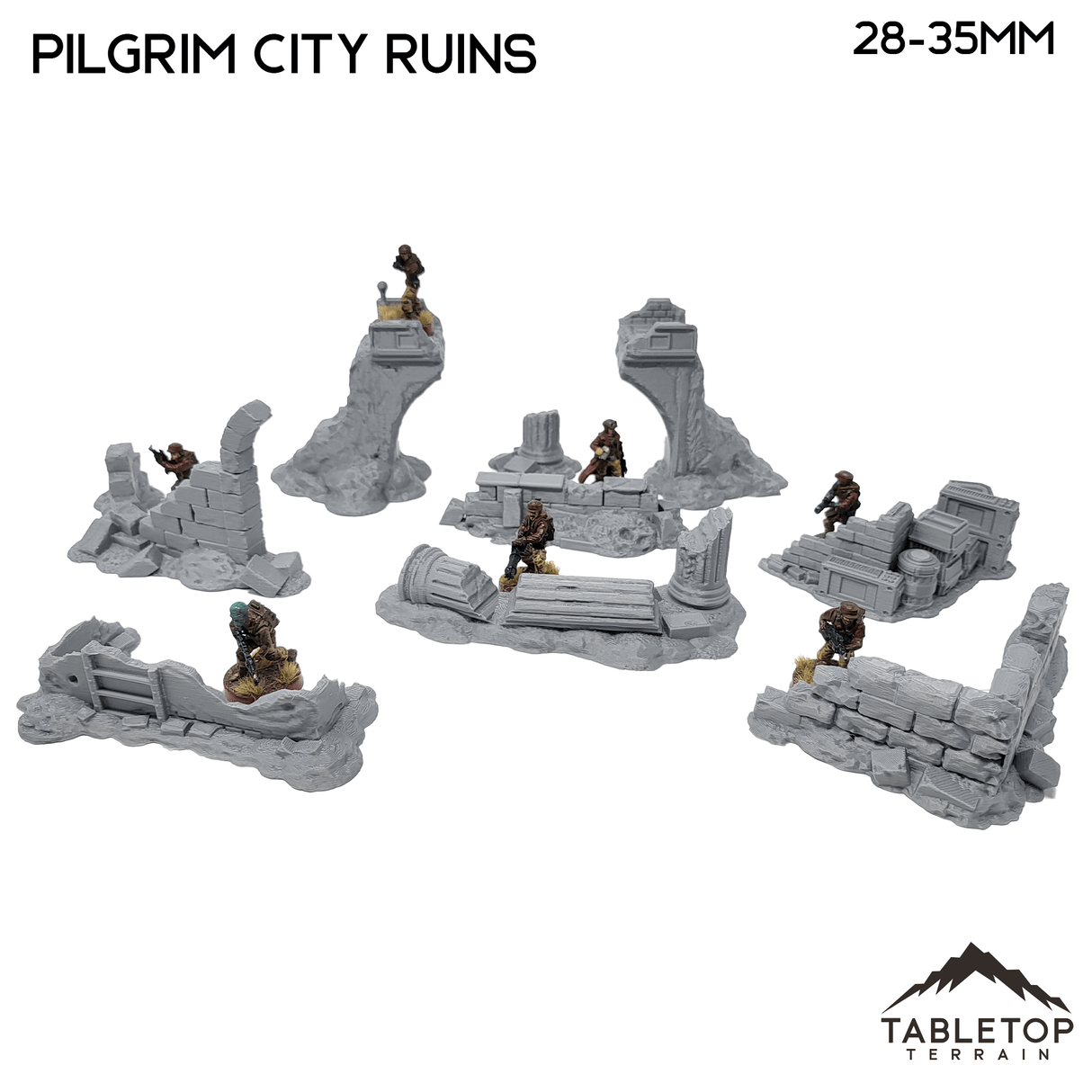 Tabletop Terrain Scatter Terrain Pilgrim City Ruins - Star Wars Legion Shatterpoint Scatter Set