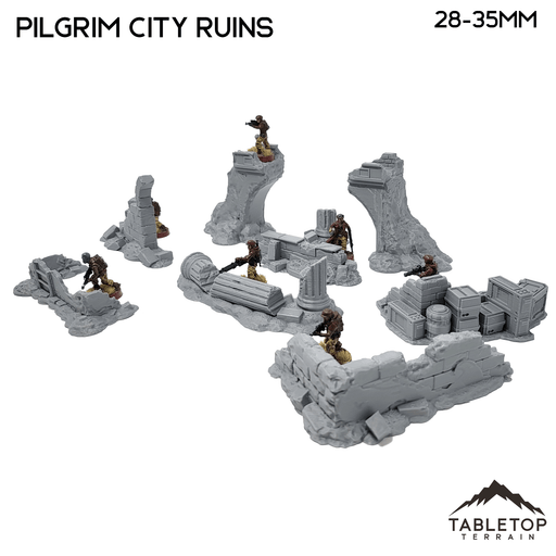 Tabletop Terrain Scatter Terrain Pilgrim City Ruins - Star Wars Legion Shatterpoint Scatter Set