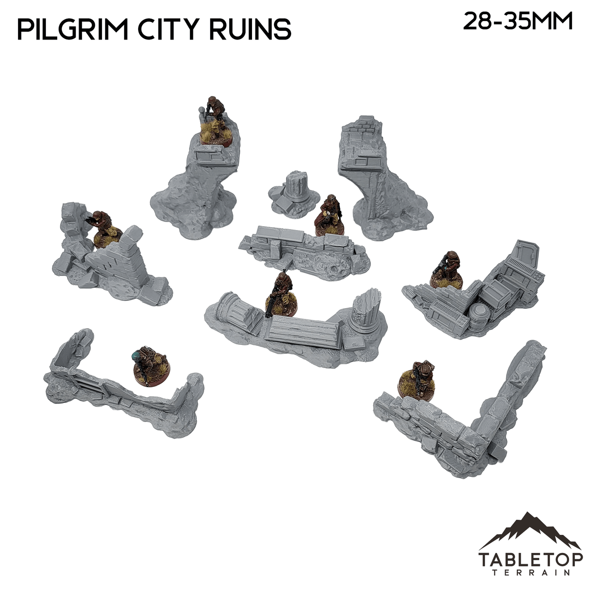 Tabletop Terrain Scatter Terrain Pilgrim City Ruins - Star Wars Legion Shatterpoint Scatter Set