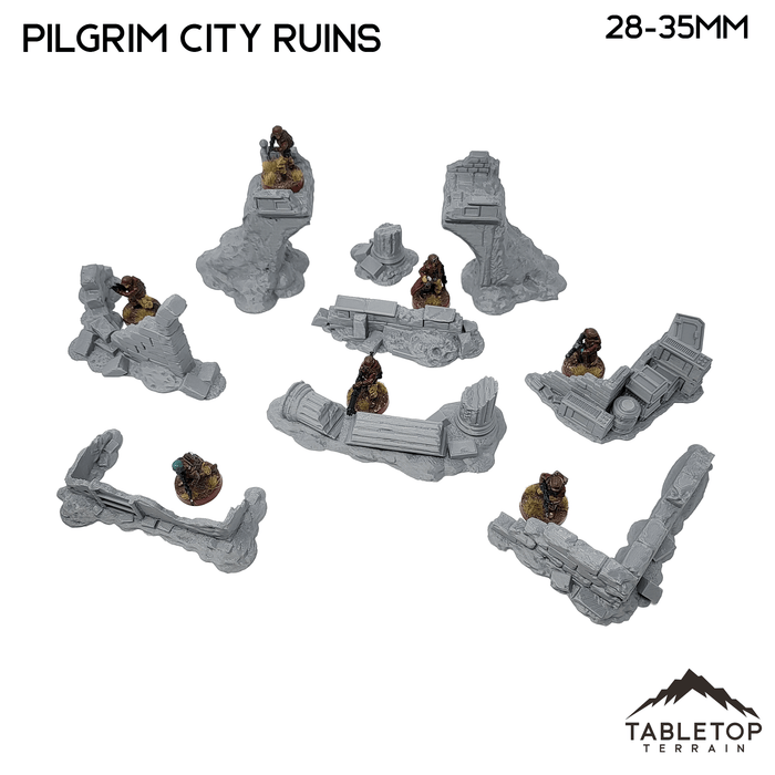 Tabletop Terrain Scatter Terrain Pilgrim City Ruins - Star Wars Legion Shatterpoint Scatter Set Tabletop Terrain