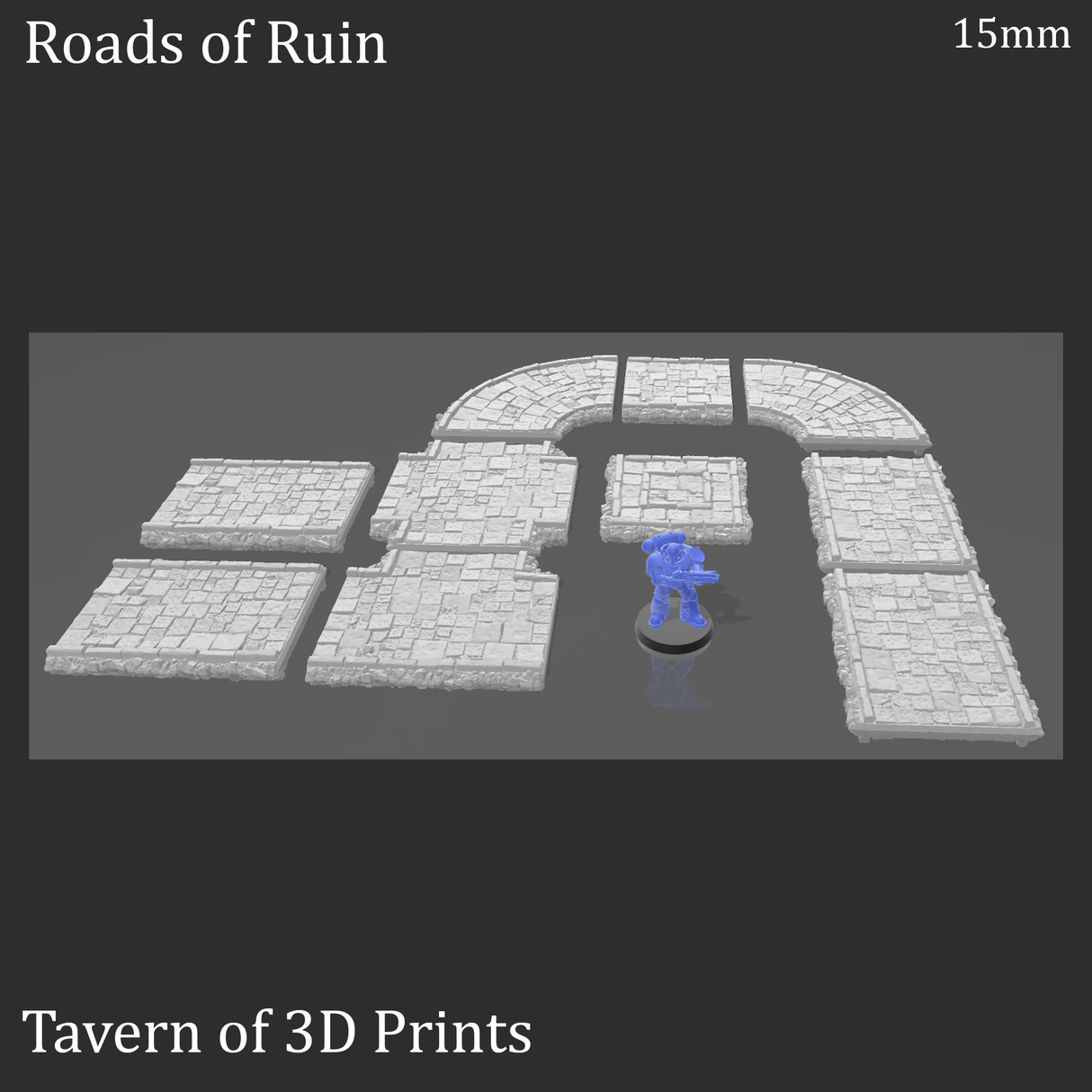 Tabletop Terrain Scatter Terrain Roads of Ruins - Fantasy Scatter Terrain