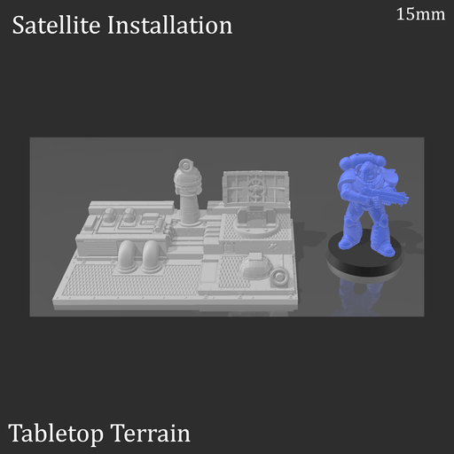Tabletop Terrain Scatter Terrain Satellite Installation Scatter Terrain - 40k Terrain