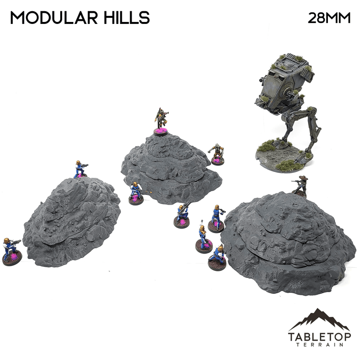 Tabletop Terrain Scatter Terrain Sci-Fi Desert Modular Hills - Scatter Terrain Tabletop Terrain
