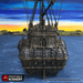 Tabletop Terrain Ship Black Ship - Pirate Ship