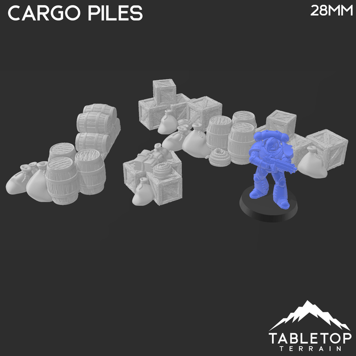 Tabletop Terrain Ship Cargo Piles - Pirate Scatter Terrain