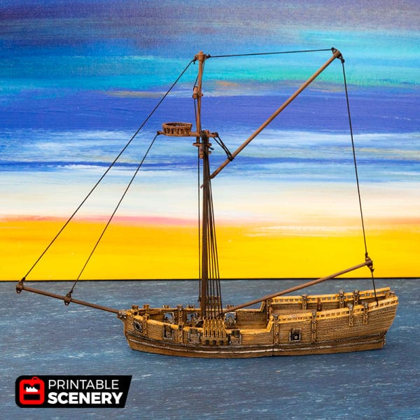 Tabletop Terrain Ship Sloop - Pirate Ship