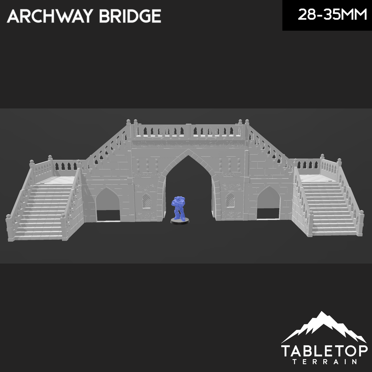 Tabletop Terrain Terrain Atreus Settlement Archway Bridge - Star Wars Legion Terrain