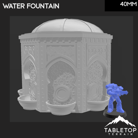 Tabletop Terrain Terrain Atreus Settlement Water Fountain - Star Wars Legion Shatterpoint Terrain