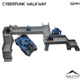 Tabletop Terrain Terrain Cyberpunk Walkway - Cyberpunk Terrain