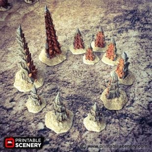 Tabletop Terrain Terrain Desert Worms - Star Wars Legion Scatter Terrain