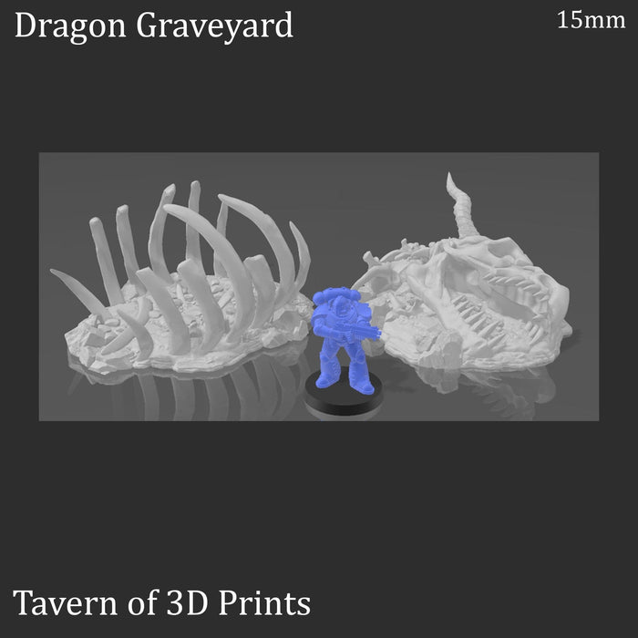 Tabletop Terrain Terrain Dragon's Graveyard - Fantasy Terrain