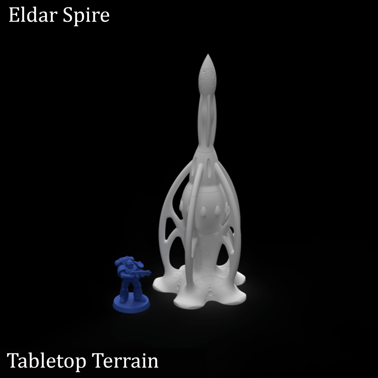 Tabletop Terrain Terrain Eldar Spire - 40k Eldar Terrain