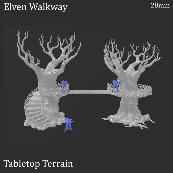 Tabletop Terrain Terrain Elven Walkway - Fantasy Terrain Tabletop Terrain