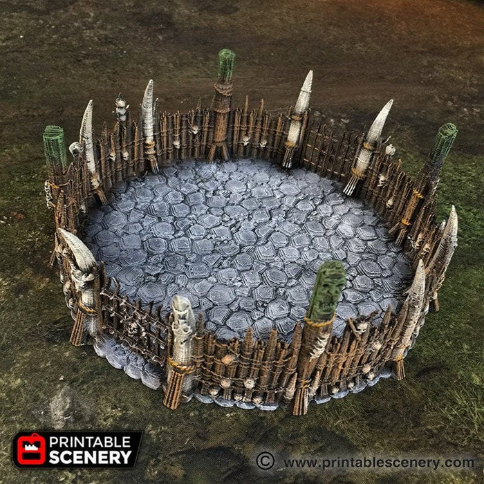 Tabletop Terrain Terrain Fighting Pit - Tribal Terrain