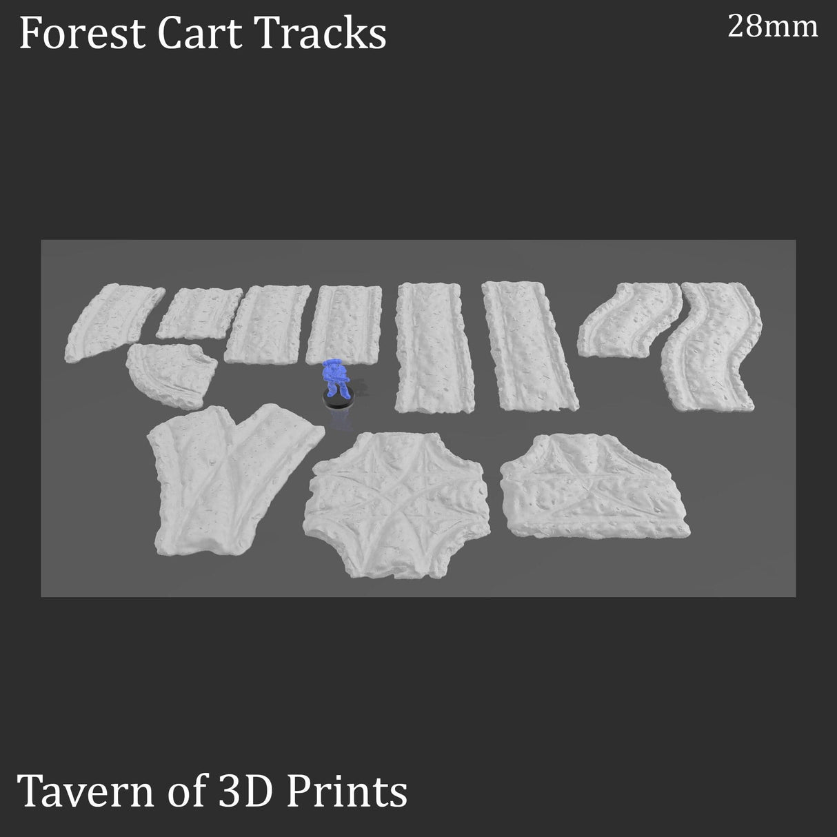 Tabletop Terrain Terrain Forest Cart Tracks - Fantasy Scatter Terrain
