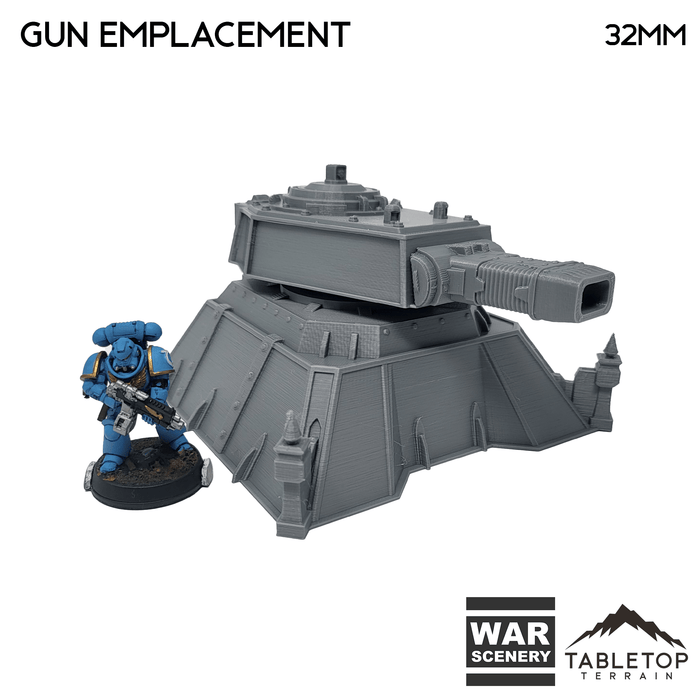 Tabletop Terrain Terrain Gun Emplacement - 40k Terrain