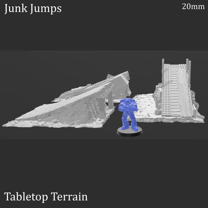 Tabletop Terrain Terrain Junk Jumps - Apocalyptic Terrain Tabletop Terrain