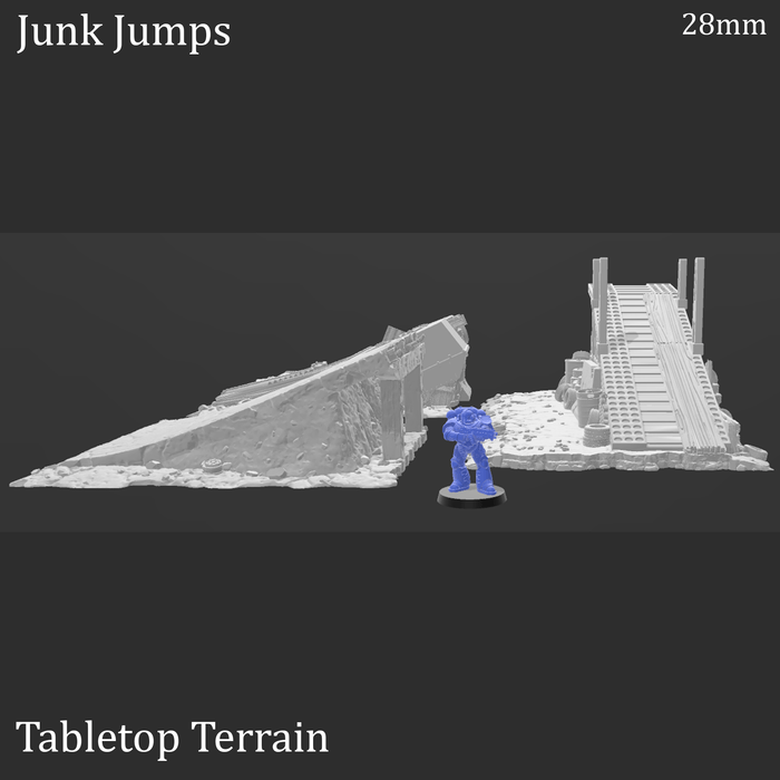 Tabletop Terrain Terrain Junk Jumps - Apocalyptic Terrain Tabletop Terrain