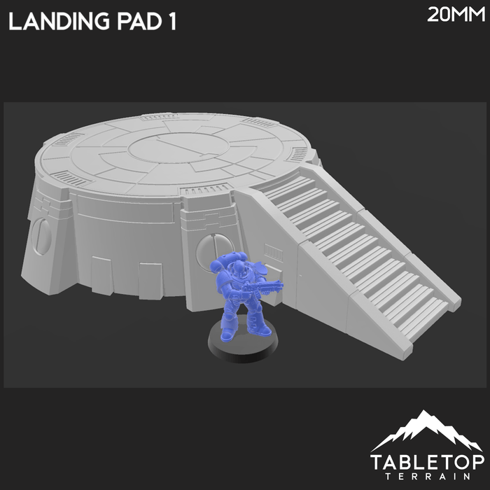 Tabletop Terrain Terrain Landing Pad 1 - Tau 40k Terrain