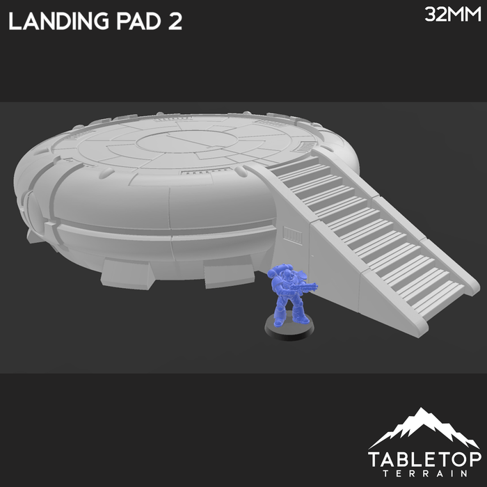 Tabletop Terrain Terrain Landing Pad 2 - Tau 40k Terrain
