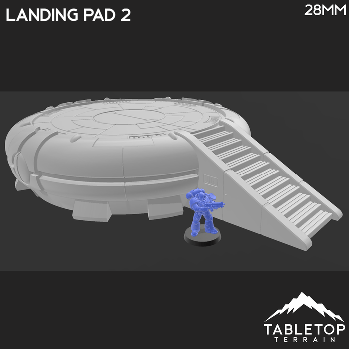 Tabletop Terrain Terrain Landing Pad 2 - Tau 40k Terrain