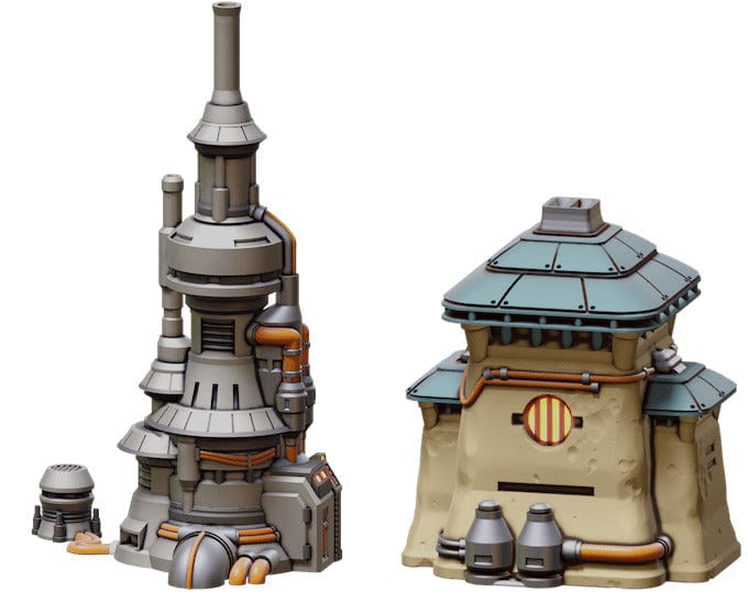 Tabletop Terrain Terrain Massa'Dun Heating Tower + Generator