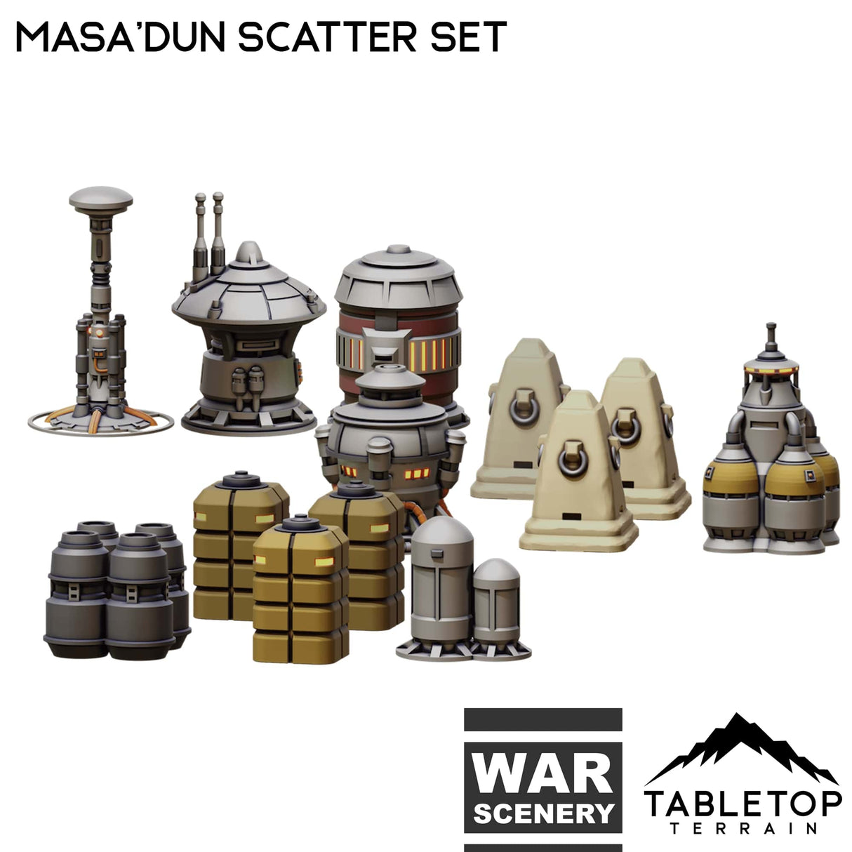 Tabletop Terrain Terrain Massa'Dun Scatter Set