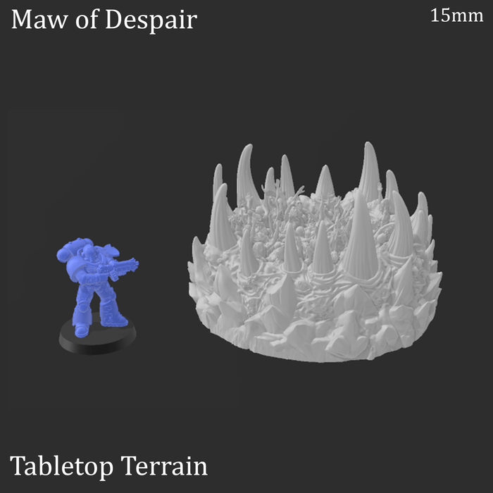Tabletop Terrain Terrain Maw of Despair - Fantasy Demon Terrain Tabletop Terrain