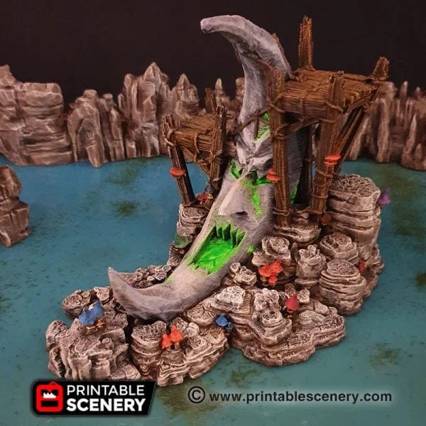 Tabletop Terrain Terrain Moon Shrine - Fantasy Terrain