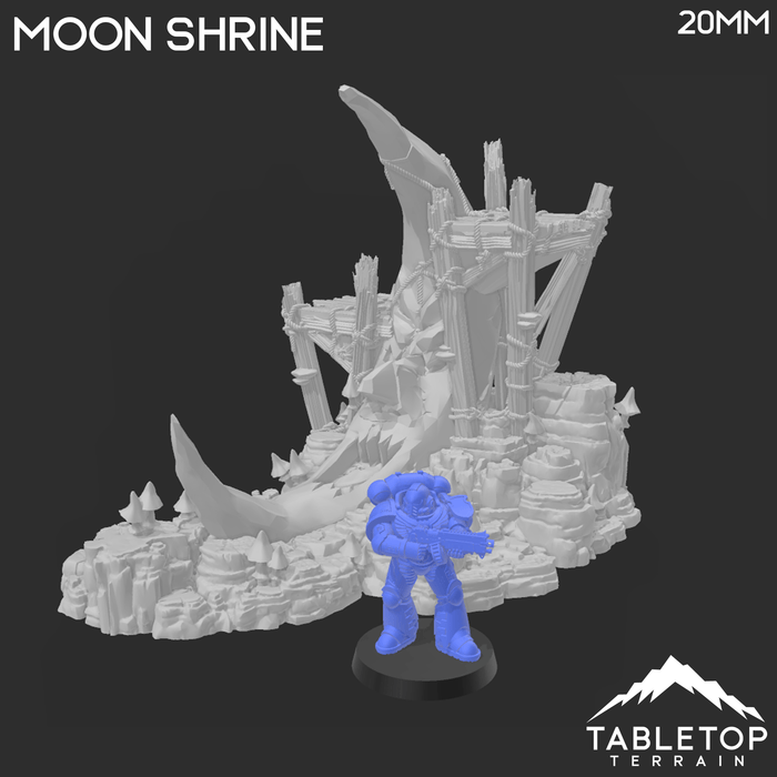 Tabletop Terrain Terrain Moon Shrine - Fantasy Terrain