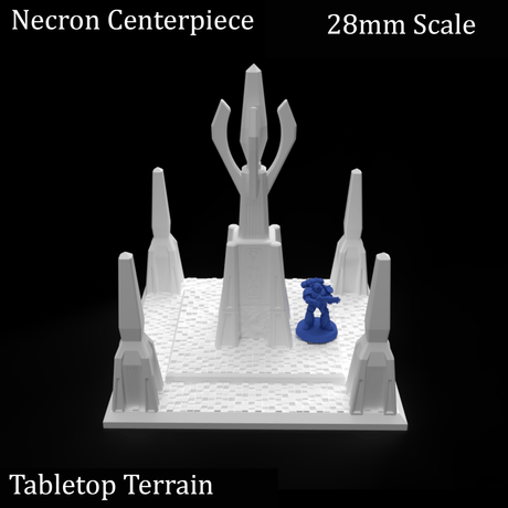 Tabletop Terrain Terrain Necron Centerpiece - 40k Necron Terrain