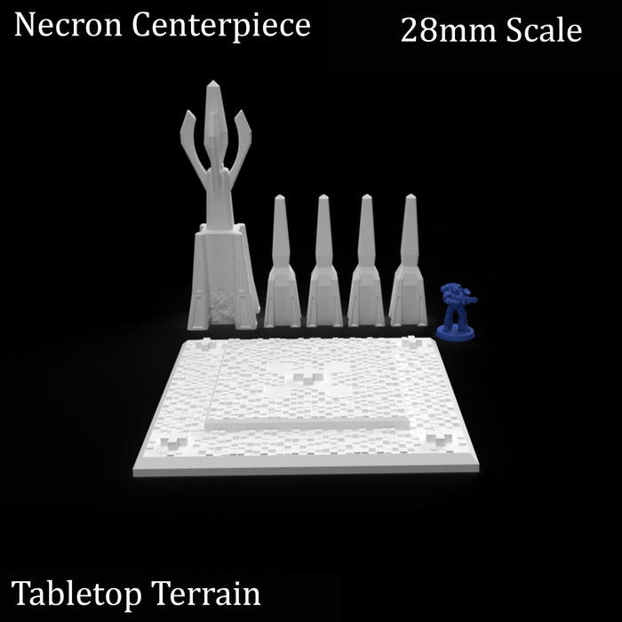 Tabletop Terrain Terrain Necron Centerpiece - 40k Necron Terrain Tabletop Terrain