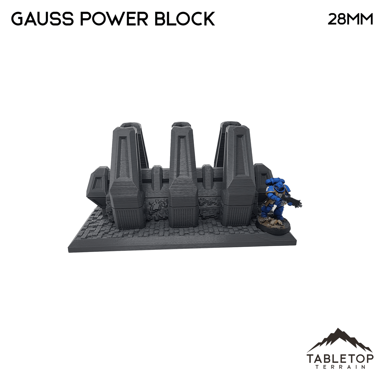 Tabletop Terrain Terrain Necron Gauss Power Block - 40k Necron Terrain