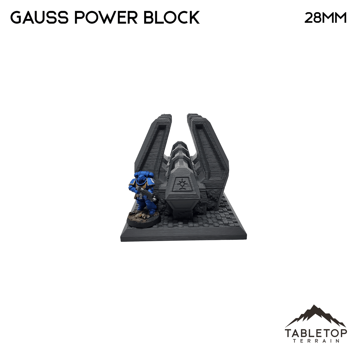 Tabletop Terrain Terrain Necron Gauss Power Block - 40k Necron Terrain