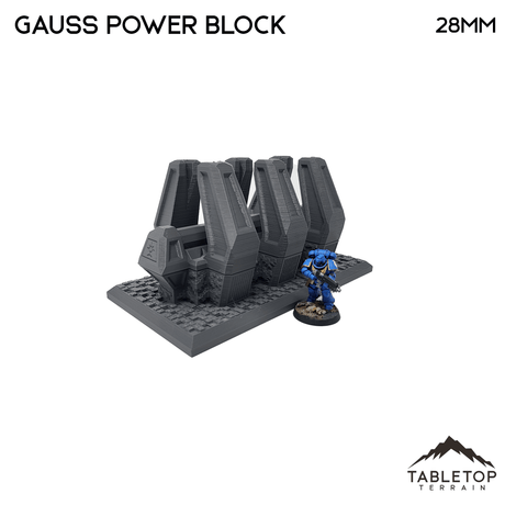 Tabletop Terrain Terrain Necron Gauss Power Block - 40k Necron Terrain