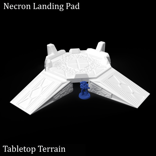 Tabletop Terrain Terrain Necron Landing Pad - 40k Necron Terrain