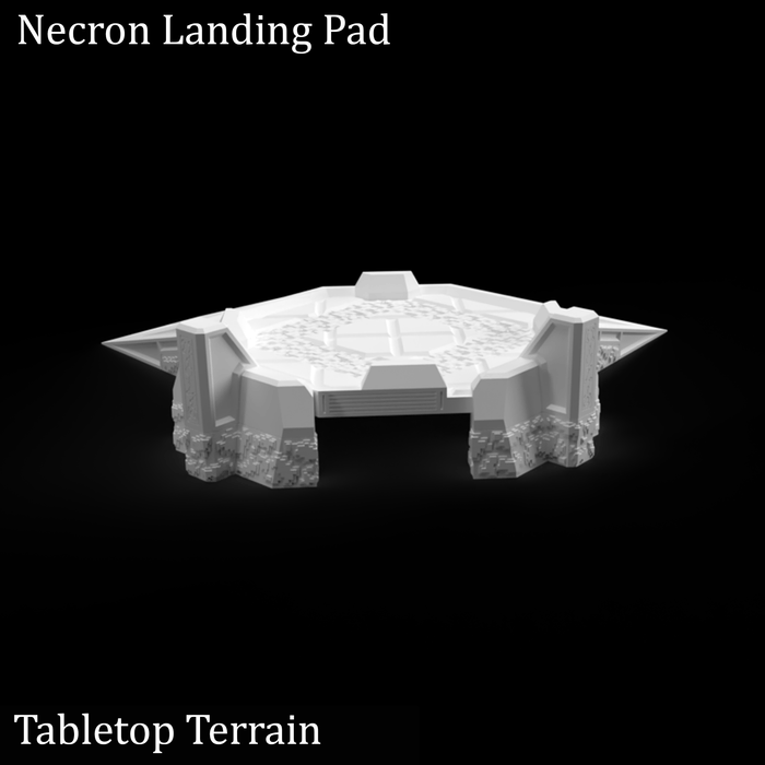Tabletop Terrain Terrain Necron Landing Pad - 40k Necron Terrain Tabletop Terrain