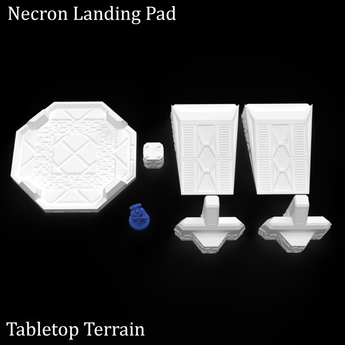 Tabletop Terrain Terrain Necron Landing Pad - 40k Necron Terrain