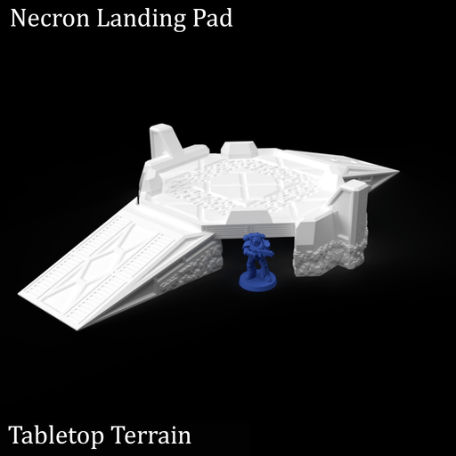 Tabletop Terrain Terrain Necron Landing Pad - 40k Necron Terrain Tabletop Terrain