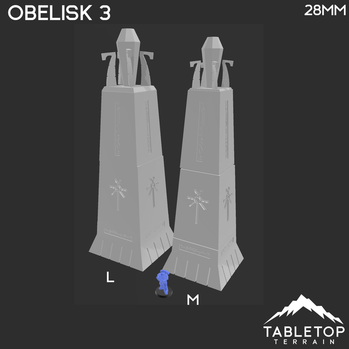 Tabletop Terrain Terrain Necron Obelisks - 40k Necron Terrain